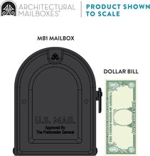 Load image into Gallery viewer, Chic Black Mailbox with In-Ground Post - Complete Installation Kit Included