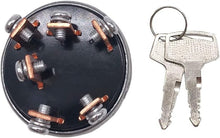 Load image into Gallery viewer, Panel Mount Mitsubishi Ignition Switch - 6 Positions, 2 Keys, Ideal for Tractors