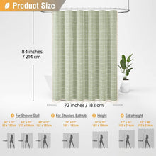 Load image into Gallery viewer, Heavy Duty 72x84-Inch Shower Curtain Set with Boho Tassels and Hooks Included