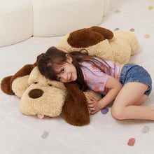 Load image into Gallery viewer, Oversized 40-Inch Brown Dog Plush Toy – Ultimate Comfort for Kids' Rooms