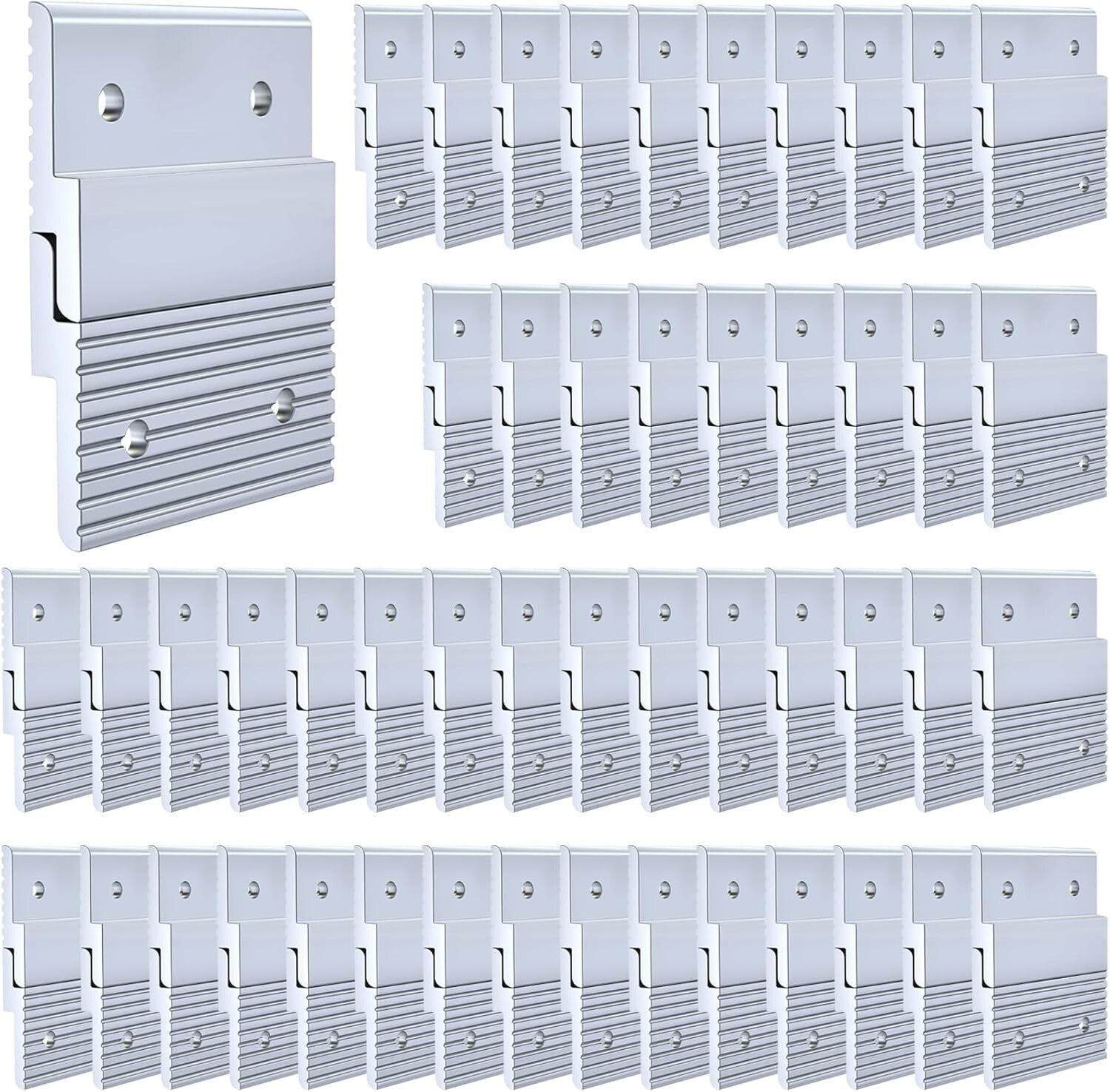 Durable 50 Pair French Cleat Hanger - Supports Up to 50 lbs, Easy Installation