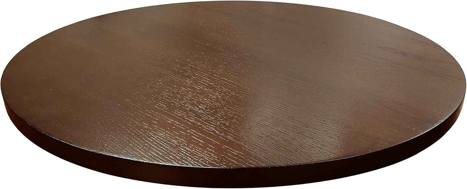 Espresso Finish 21-Inch Spinning Lazy Susan for Elegant Dining Experience