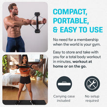 Load image into Gallery viewer, Lightweight 20" Isometric Workout Equipment in Matte Black - Compact &amp; Versatile