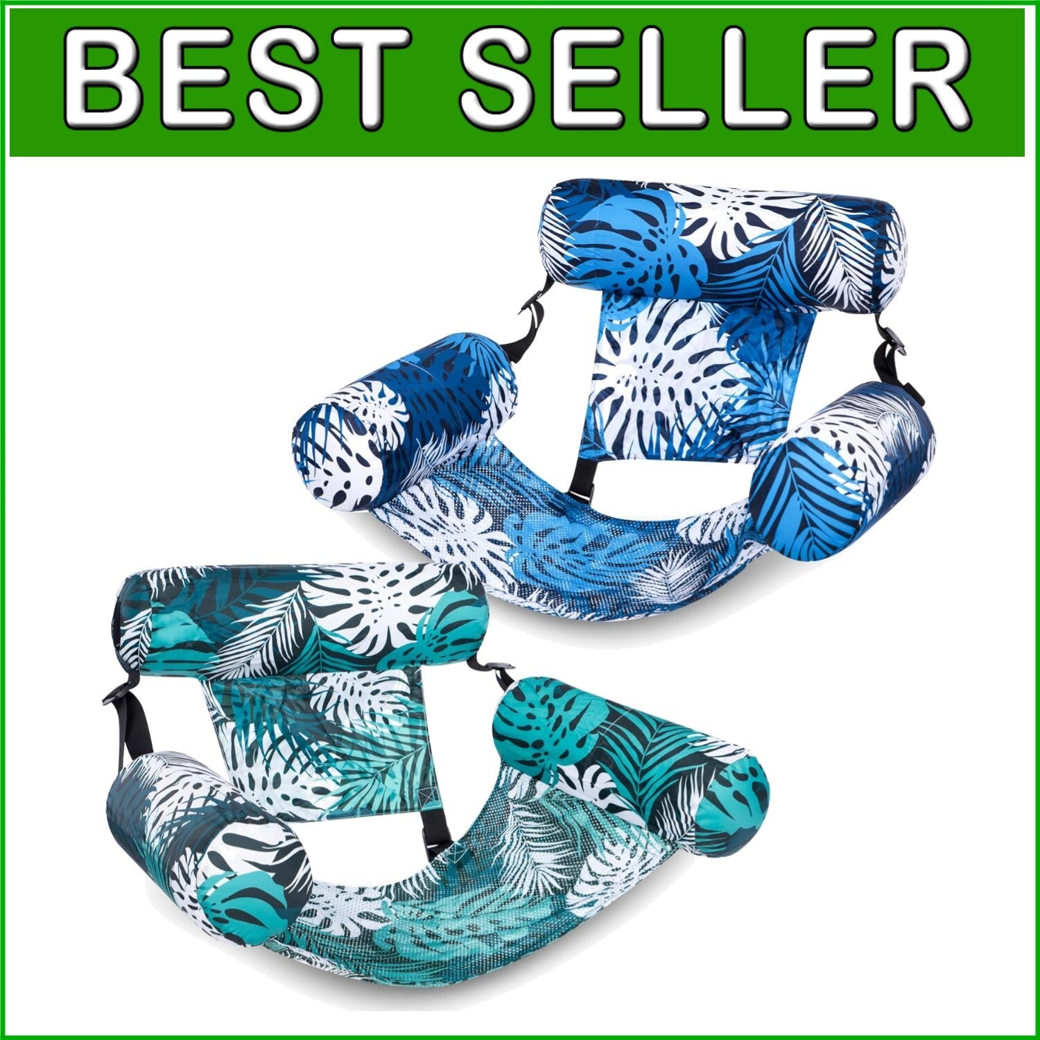 Heavy Duty Inflatable Floating Lounge Chairs - Perfect for Summer Pool Parties