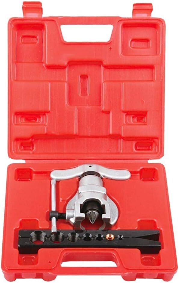 Compact Tubing Flaring Tool with 7 Die Sizes - Ideal for Refrigeration Projects