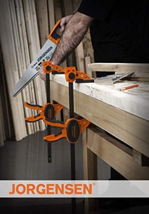 Expandable 2-Pack 12-Inch Ratchet Clamps – One-Handed Operation for Efficiency