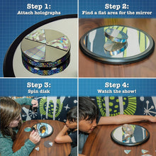 Load image into Gallery viewer, Euler’s Disk Physics Toy - 9-Inch Mirror with Customizable Effects for Desk Fun