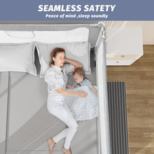 Load image into Gallery viewer, U-Shape Toddler Bed Rail for California King Bed - Modern Grey Safety Guard