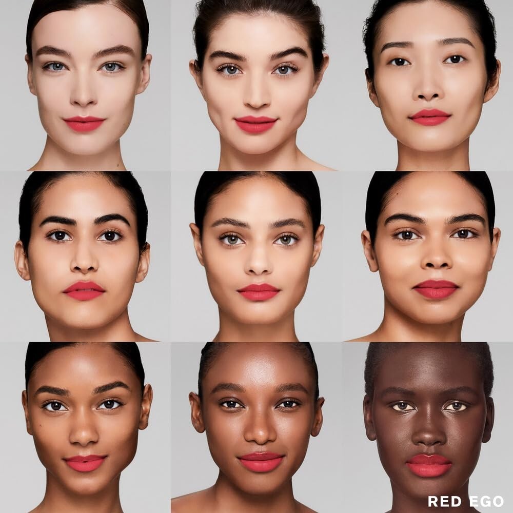 Pure Color Matte Lipstick Stick in 606 Red - Hydrating & Long-Lasting Formula