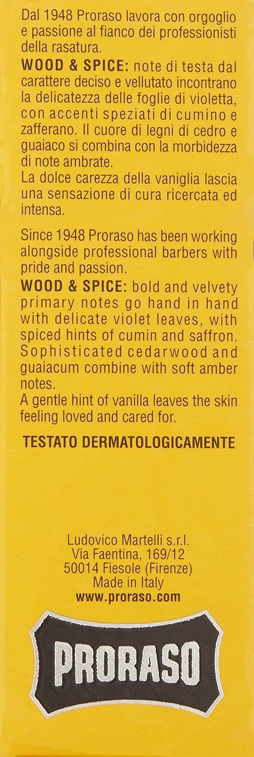 Wood & Spice Cologne for Men, 3.4 Fl Oz - Invigorating Beard Care Spray