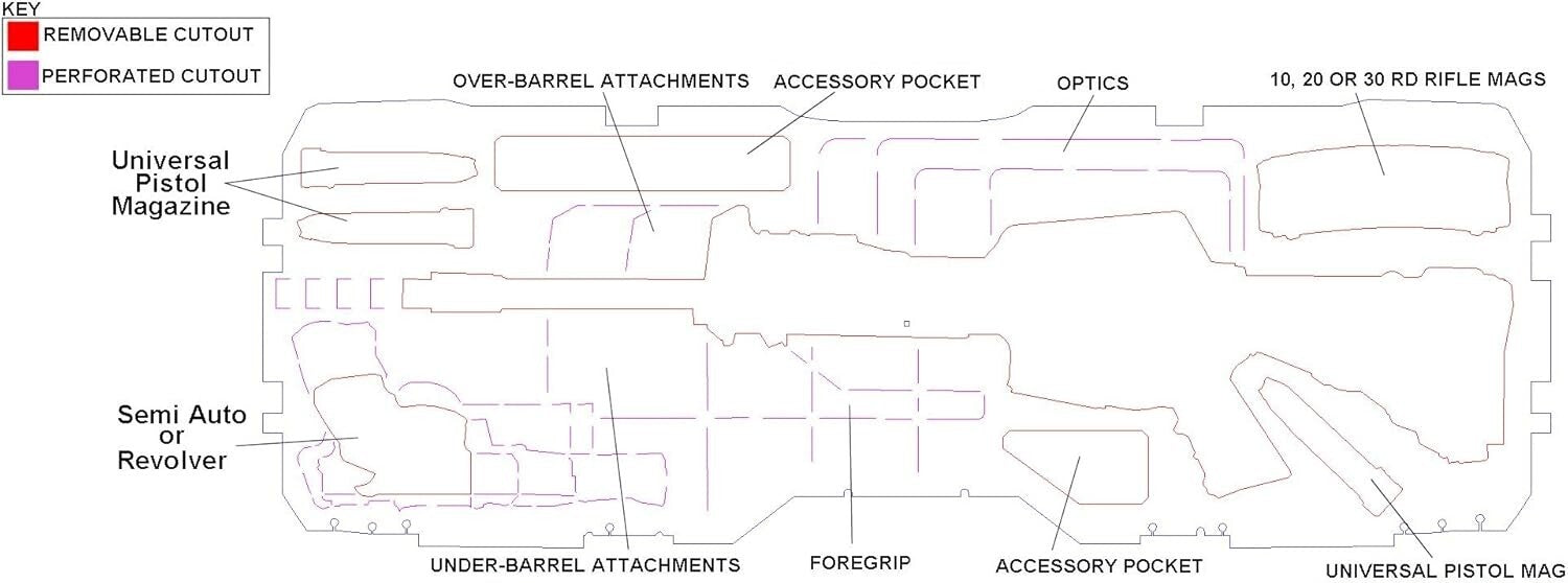 Portable Rifle Case with Snap Closure and Custom Foam for Organized Transport