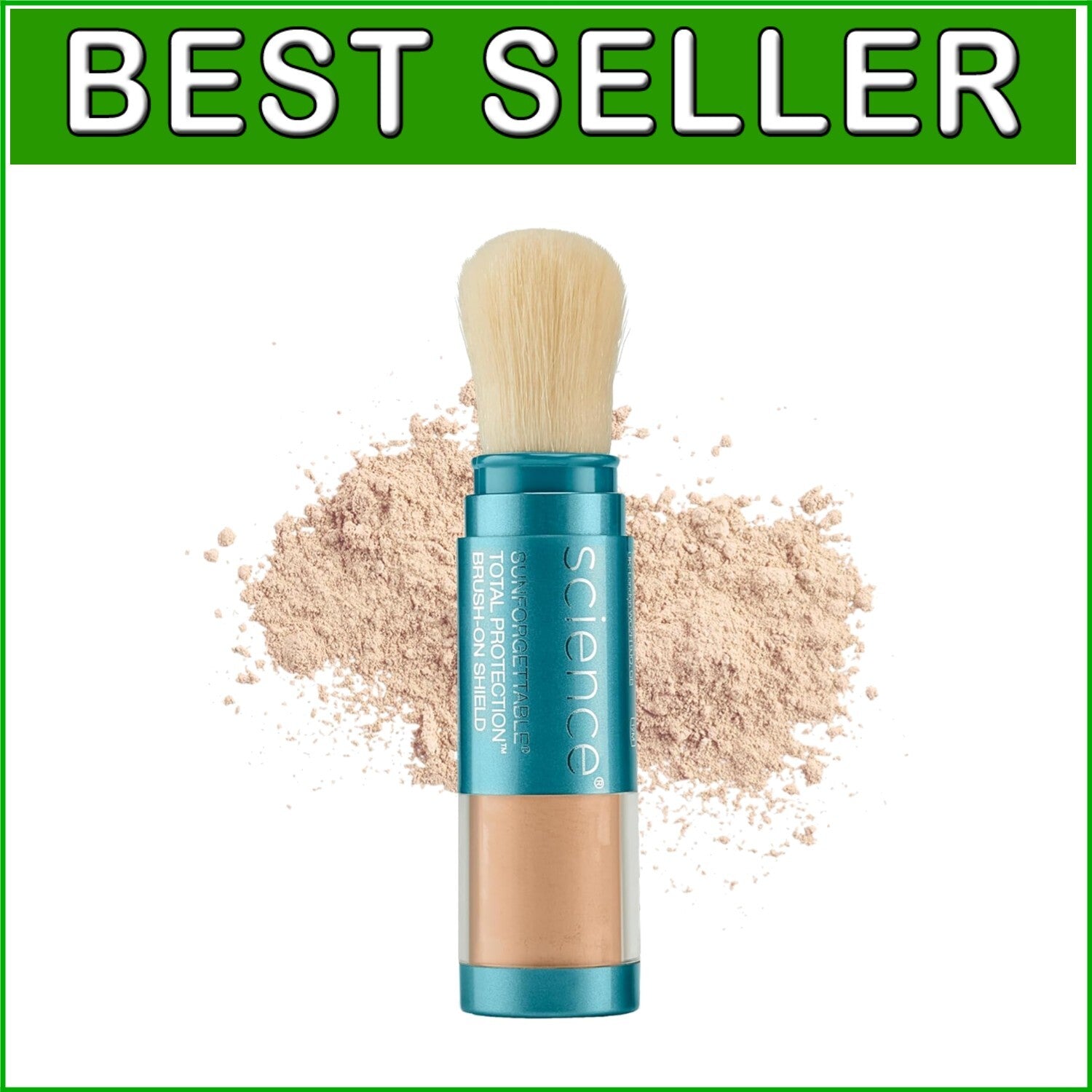 Sensitive Skin Approved SPF 50 Brush-On Mineral Sunscreen Powder - Compact Size