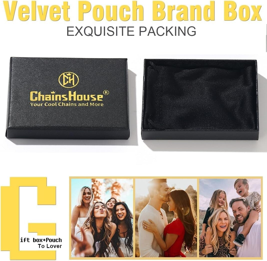 Durable Stainless Steel Cuban Link Chain Necklace - 18K Gold Plated Options