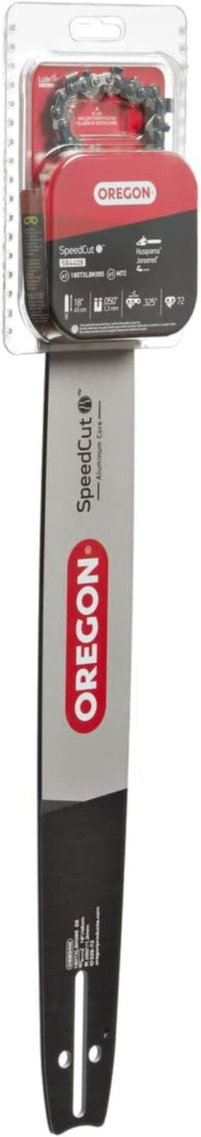 18-Inch Chainsaw Bar & 72 Drive Links M72 Chain - ANSI Compliant for Safety