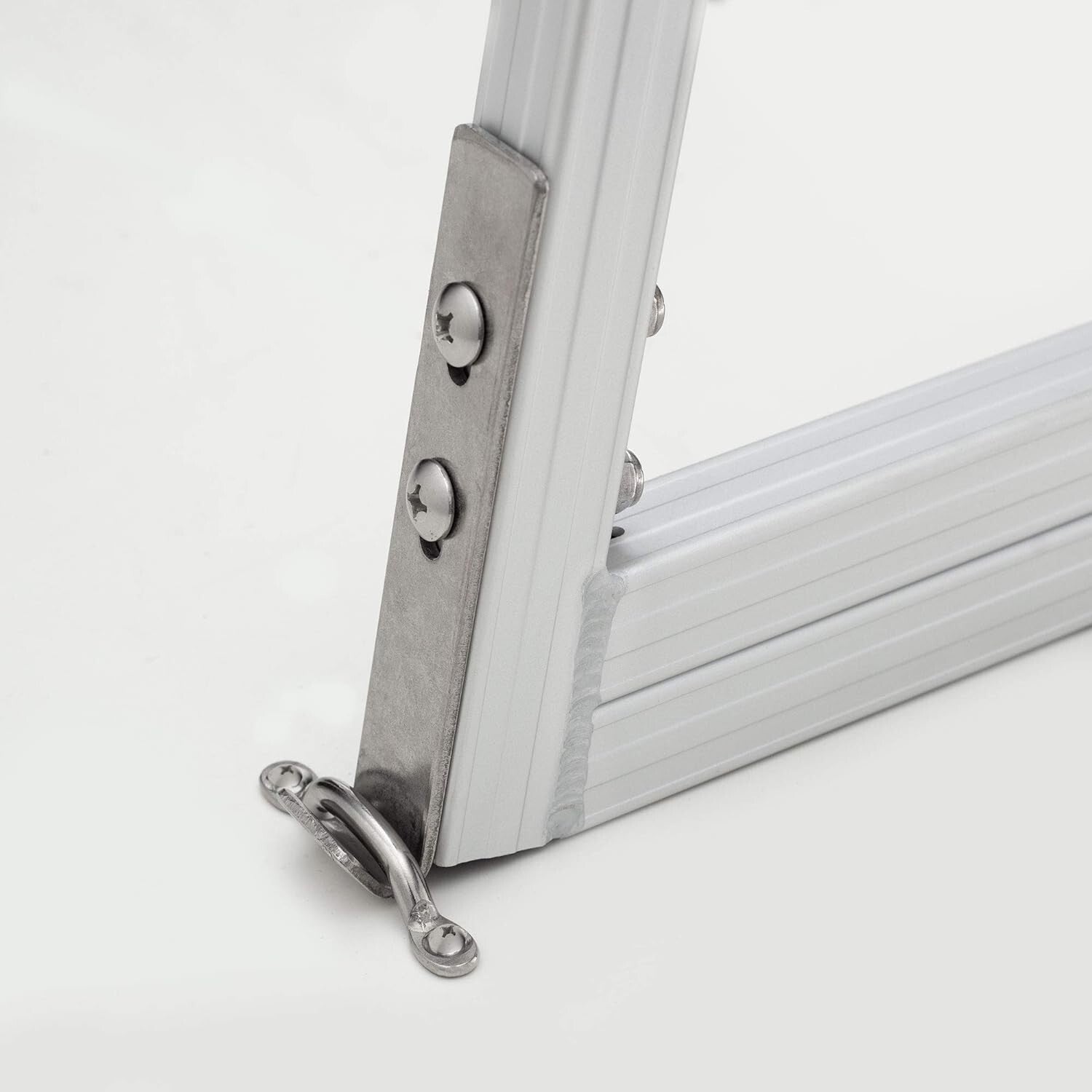 4-Step Removable Aluminum Boarding Ladder with Comfortable Steps & Handrails