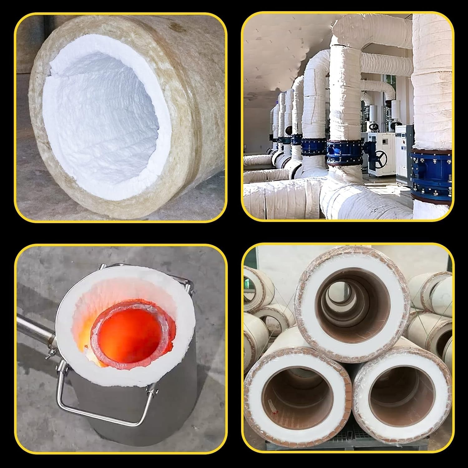 10 sq. ft. Heavy-Duty Fireproof Ceramic Fiber Blanket for Ovens and Furnaces