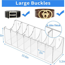 Load image into Gallery viewer, Compact Acrylic Belt Organizer for Large Buckles - Stylish Storage Solution
