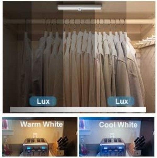 Compact 6-Pack Under Cabinet LED Lights - Remote-Controlled & USB Rechargeable