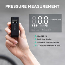 Load image into Gallery viewer, Compact 120 PSI Mini Inflator for E-Bikes and Mountain Bikes - Auto Stop Feature