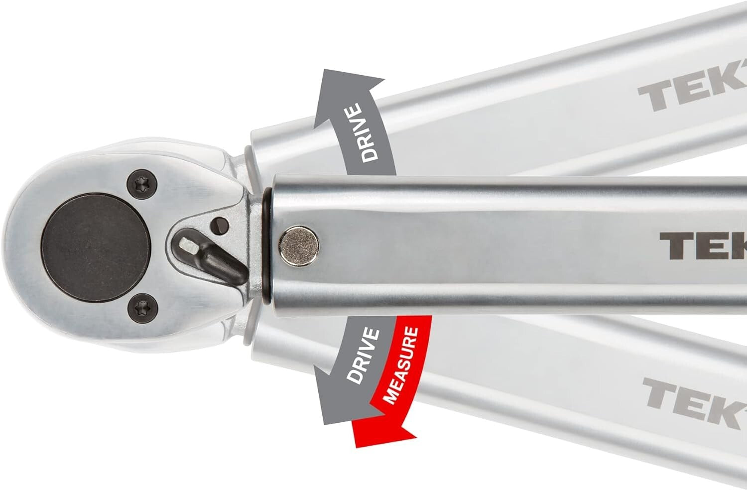 High-Contrast Torque Wrench, 1/2 Inch Drive, 25-250 ft.-lb. with Click Feedback