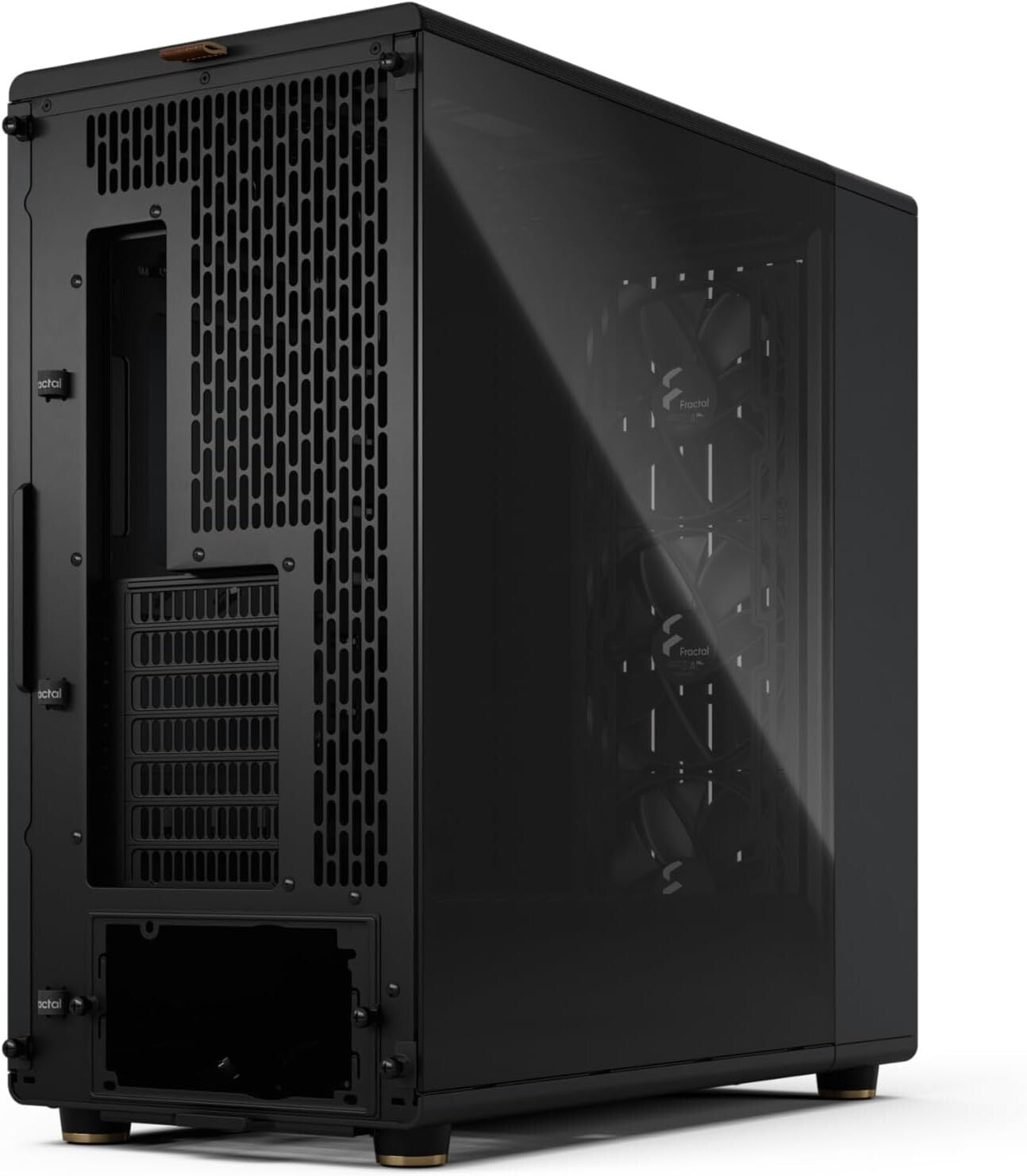 North XL Charcoal Black Gaming Case - Spacious Layout & Enhanced Airflow Design