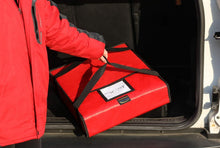 Load image into Gallery viewer, Large Red Insulated Pizza Delivery Bag - Effortless Transport for Hot Pizzas