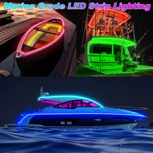 Load image into Gallery viewer, Customizable 50FT LED Strip Lights for Boats - IP67 Waterproof &amp; App Controlled