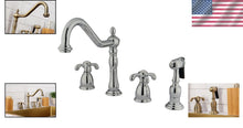 Load image into Gallery viewer, Premium Dual Function Kitchen Faucet with 8-1/4" Spout Reach - Chrome &amp; Brass