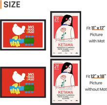 Load image into Gallery viewer, Classic 12x18 Wall Frames Set of 5 - Hang Horizontally or Vertically, Gift-Ready