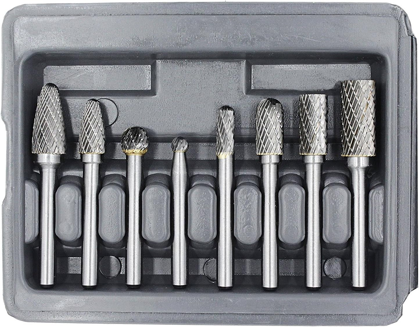 Durable 8-Piece Rotary Burr Set - Heavy Duty Carbide for Engraving & Sculpting