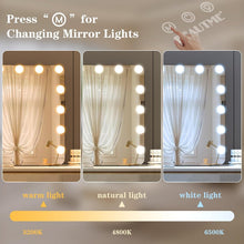 Load image into Gallery viewer, Elegant Lighted Vanity Mirror 36"x24" - 3 Lighting Modes, Touch Control &amp; Memory