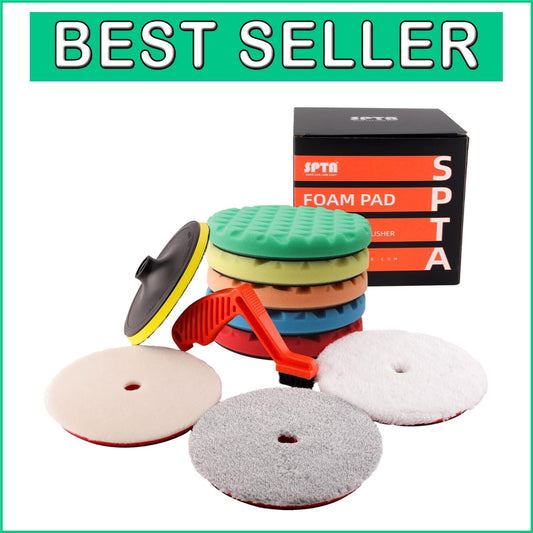 Professional Quality 7-Inch Buffing Pads Set - Ideal for Cars, Boats & Glass