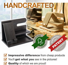 Load image into Gallery viewer, Multi-Functional Wood Phone Docking Station for Men - Ideal Gift in Fumed Black