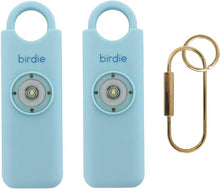 Load image into Gallery viewer, LOUD Aqua Personal Safety Alarm for Women - 2 Pack with Keychain &amp; Strobe Light