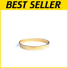 Load image into Gallery viewer, Hand Hammered 14k Gold Filled Thumb Ring - 3mm Wide Stacking Band Size 10