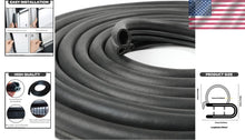 Load image into Gallery viewer, Flexible U-Shaped Rubber Seal Strip for Easy Installation - 30FT Length