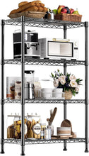 Load image into Gallery viewer, Durable 4-Tier Utility Shelving Unit with 1000 lbs Capacity for Home &amp; Office