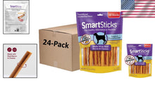 Load image into Gallery viewer, SmartSticks - 24 Packs of Real Bacon and Cheese Chews for Dogs | All Breeds