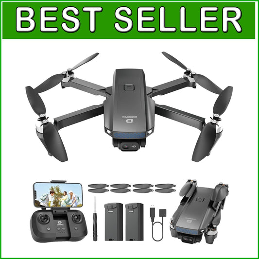 Foldable D20S Drone with 1080P Camera - Two Batteries, Easy One-Button Control