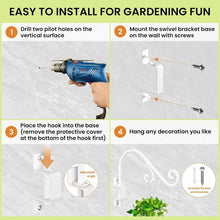 Load image into Gallery viewer, Rust-Resistant 16-Inch Adjustable Wall Mount Plant Hangers for Stylish Spaces