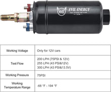 Load image into Gallery viewer, Universal Electric Fuel Pump 300LPH For Cars - High Flow, Durable Alloy Steel