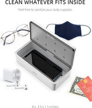 Load image into Gallery viewer, Modern UV Sanitizer Box – Keep Phones &amp; Jewelry Germ-Free with Auto-Off Safety