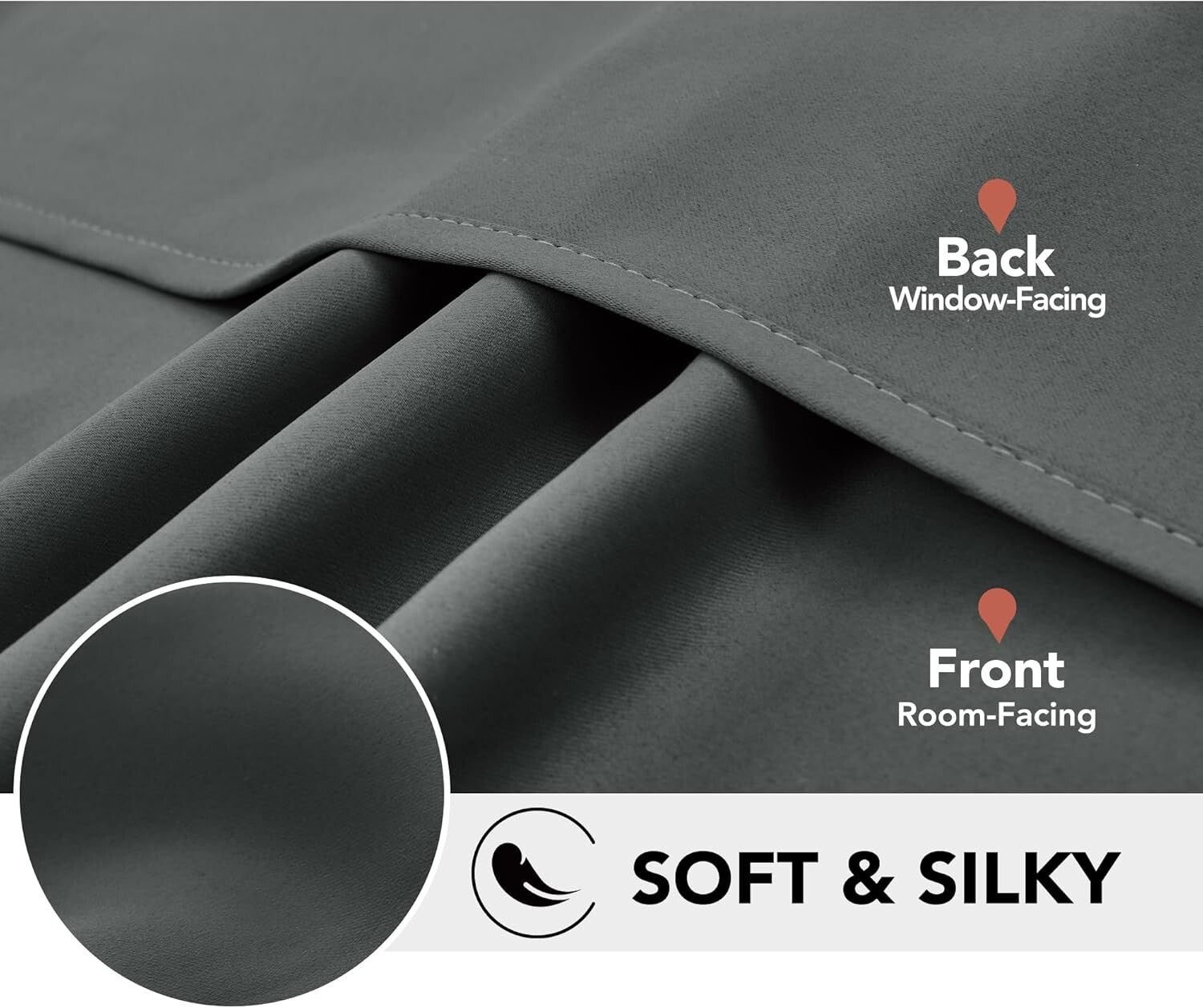 Elegant Blackout Grommet Curtains - Thermal Insulated & Noise-Reducing, Set of 2