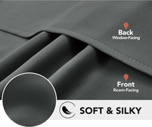 Load image into Gallery viewer, Elegant Blackout Grommet Curtains - Thermal Insulated &amp; Noise-Reducing, Set of 2