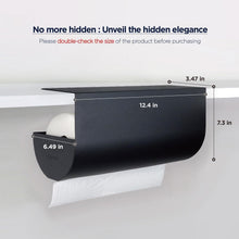 Load image into Gallery viewer, Minimalistic Paper Towel Holder - Under Cabinet Mount, Ideal for Small Spaces