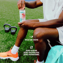 Load image into Gallery viewer, ZERO SUGAR Wild Strawberry Watermelon Organic Energy Drinks - 12oz Pack of 24