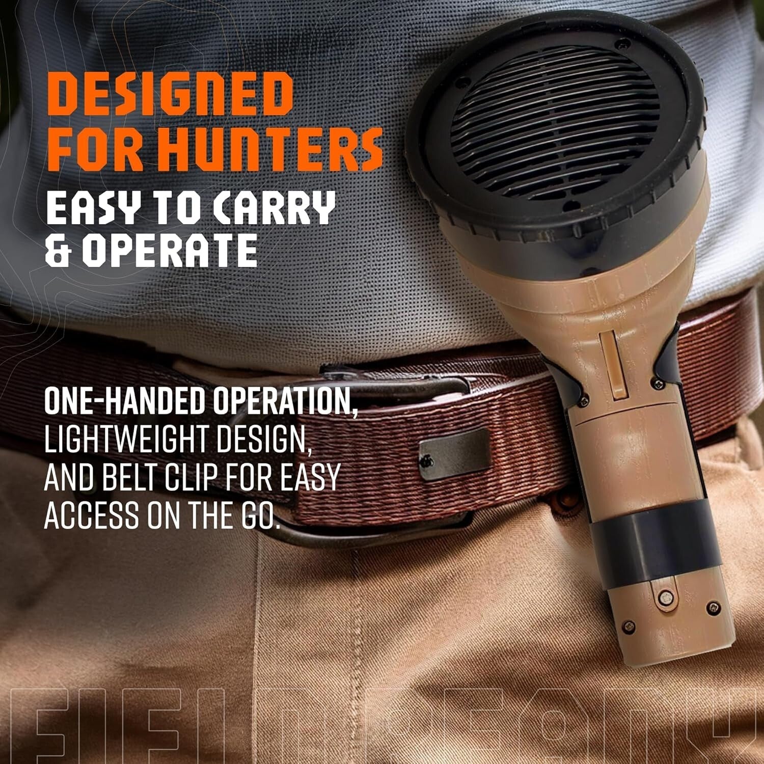 120+ Decibel Handheld Caller with 20 Proven Predator Calls - Lightweight Design