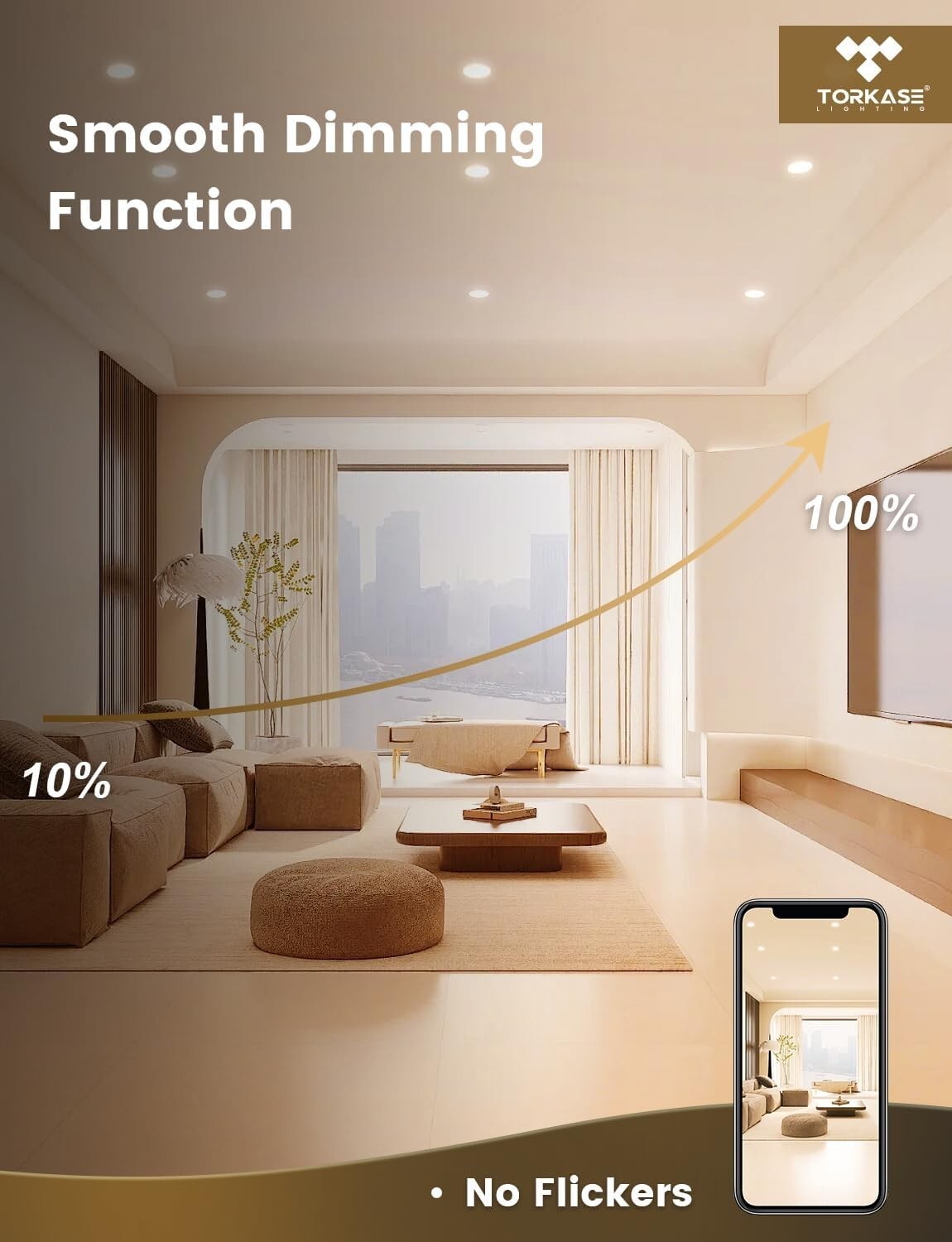 10-Pack Dimmable MR16 LED Bulbs, 5W Equivalent to 50W, GU5.3 Base, UL Listed