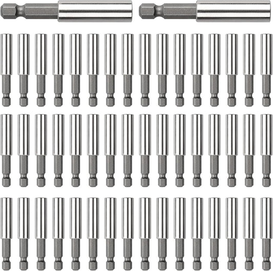 50-Pack Magnetic Extension Holders for 1/4" Hex Shank - Ultimate Tool Companion