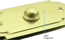 Load image into Gallery viewer, Elegant Lacquered Brass Doorbell Push Button - Vintage Colonial Style, Set of 2
